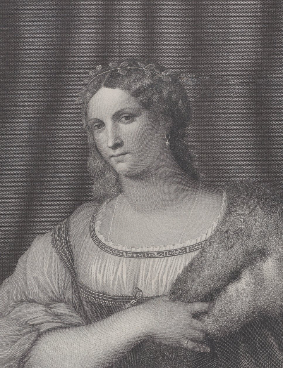 La Fornarina, 1814 r autorstwa Raphael Morghen