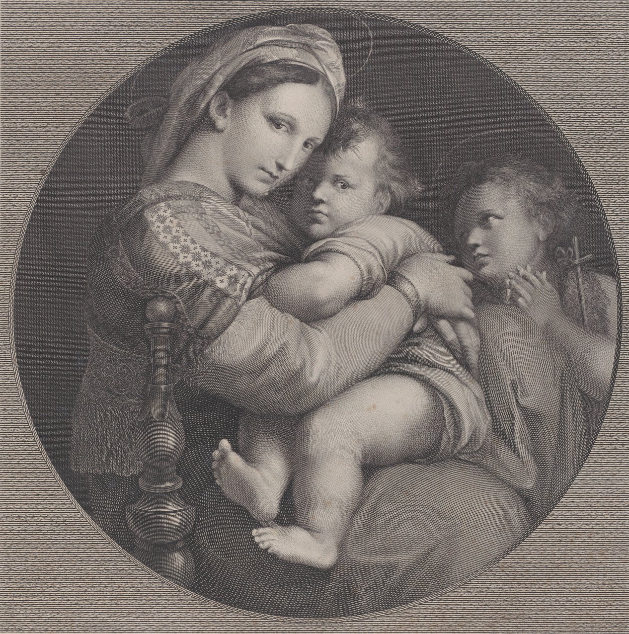 Madonna z krzesła Madonna della Seggiola, 1793. autorstwa Raphael Morghen