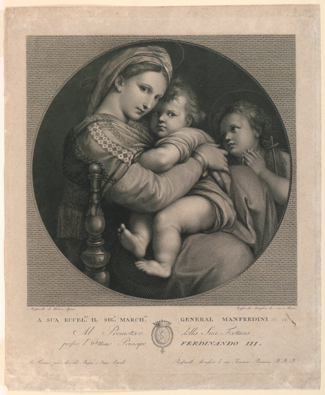 Madonna Krzesła autorstwa Raphael Morghen