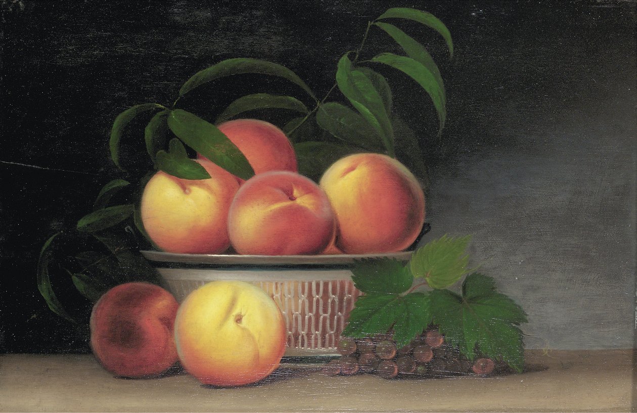 Martwa natura z brzoskwiniami, c.1816 autorstwa Raphaelle Peale