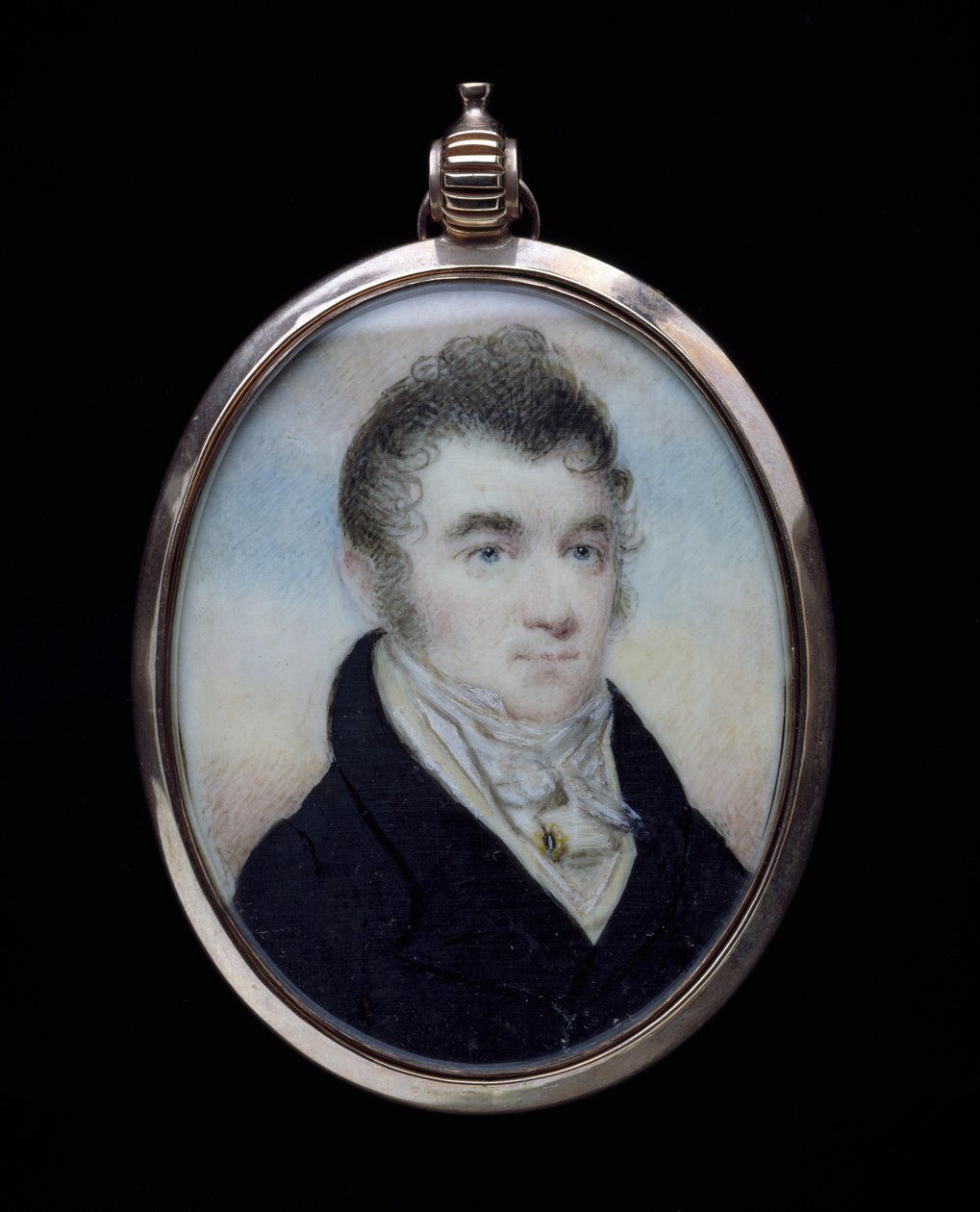 Portret J. S. Willetta, ok. 1810 (akwarela na kości słoniowej) autorstwa Raphaelle Peale