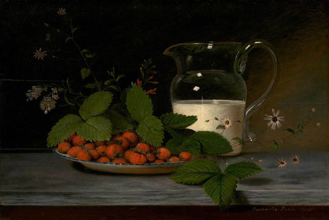 Truskawki i Śmietana, 1816 autorstwa Raphaelle Peale