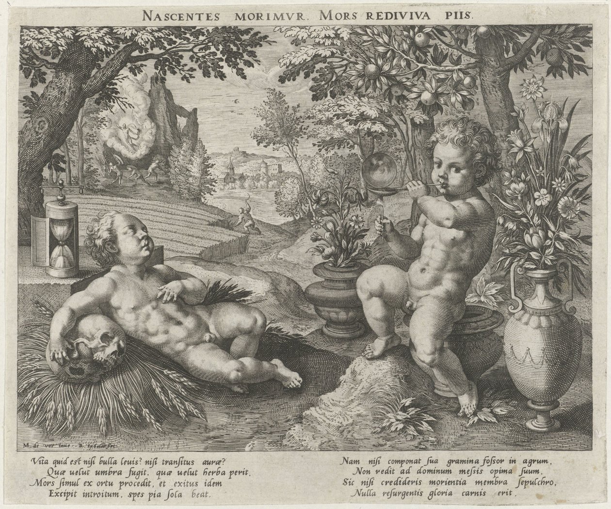 Alegoria przemijania autorstwa Raphaël Sadeler (I)