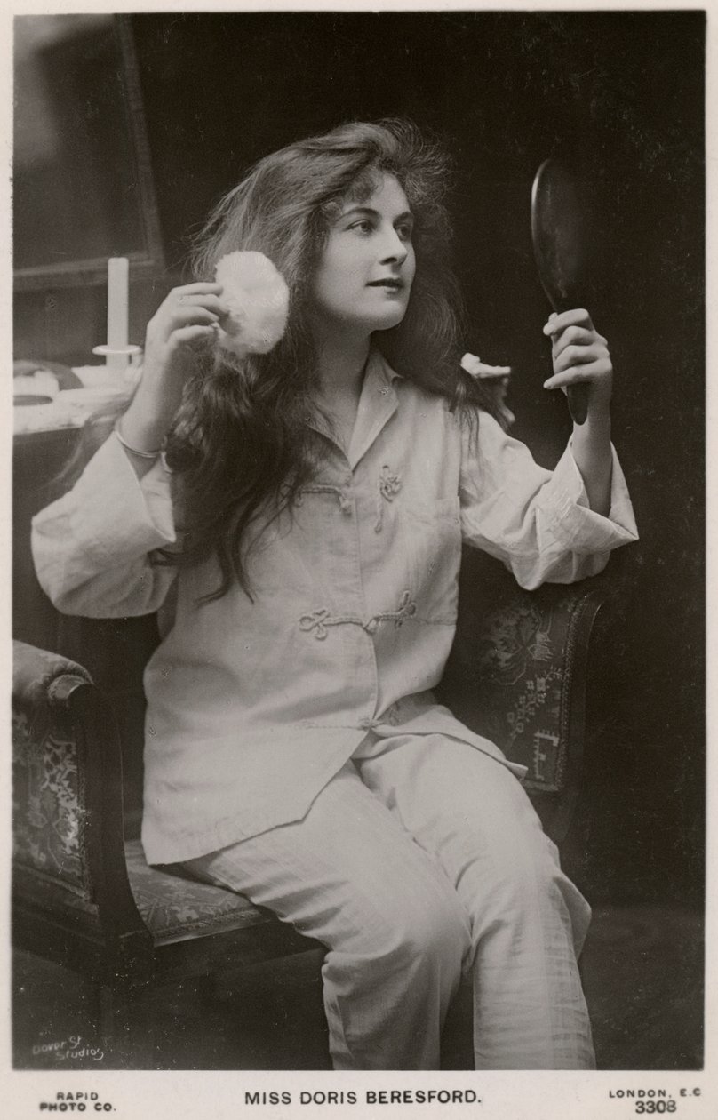 Doris Beresford, brytyjska aktorka, ok. 1900. autorstwa Rapid Photo Company