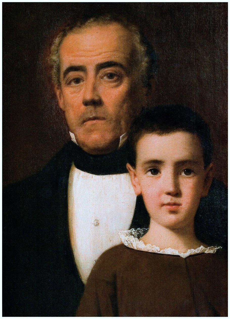 Portret Rafaela Garcíi de la Huerta i jego wnuka autorstwa Raymond Auguste Quinsac Monvoisin