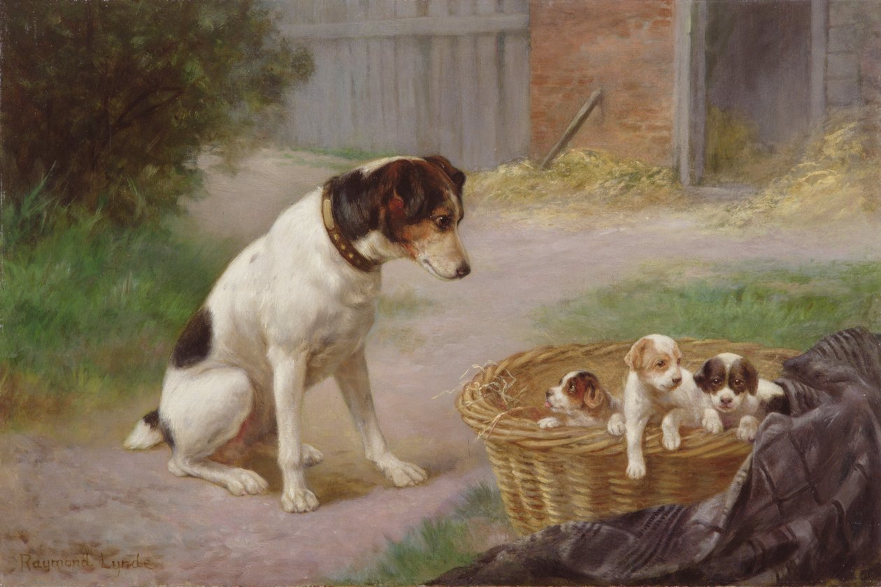 Matka dumna, ok. 1910 (olej na płótnie) autorstwa Raymonde Lynde