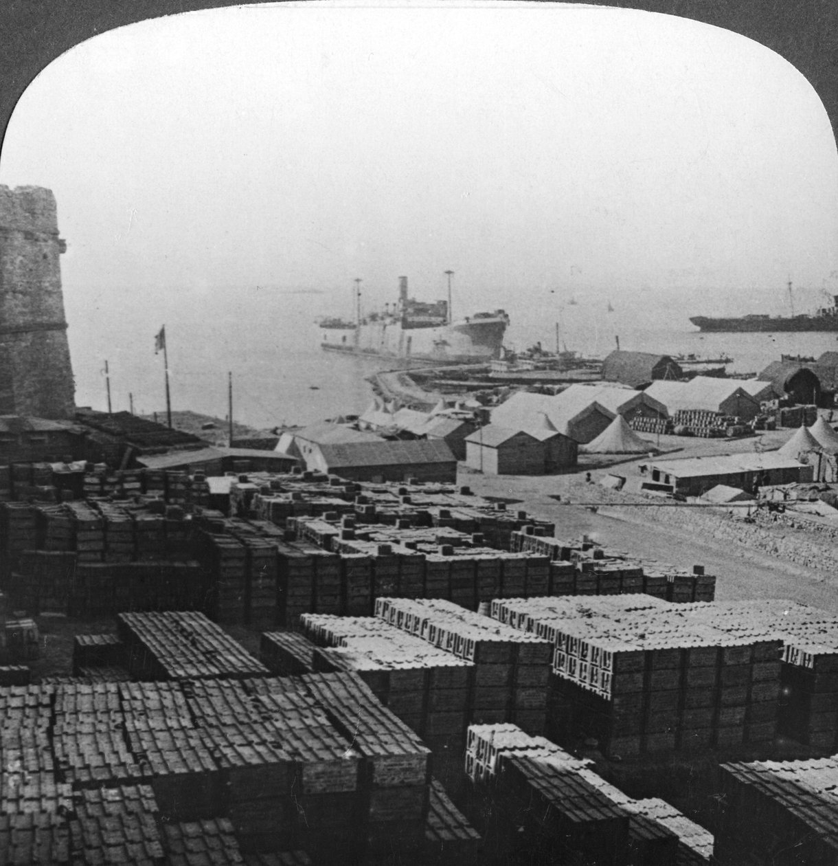 Sklepy w Sedd el Bahr, Gallipoli, Turcja, I wojna światowa, 1915 autorstwa Realistic Travels Publishers