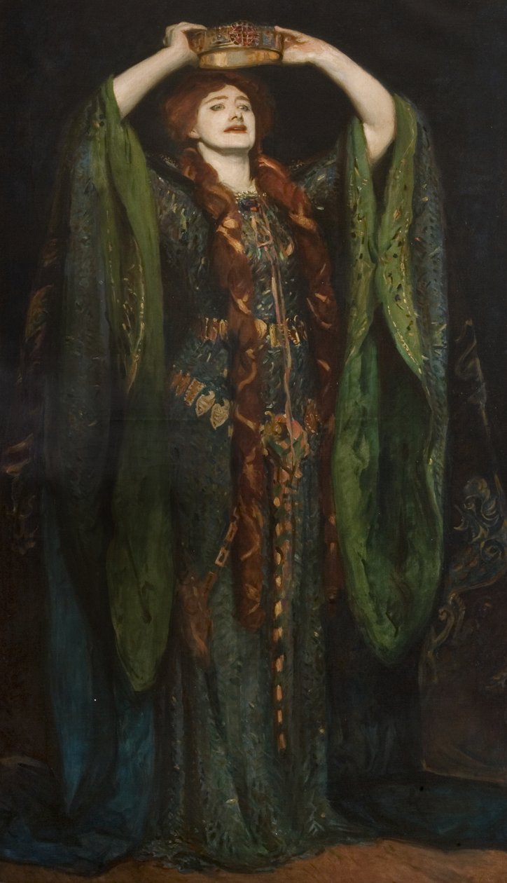 Dame Ellen Terry (1847-1928) jako Lady Makbet, według obrazu Johna Singera Sargenta (1856-1925) 1896 autorstwa Reginald Grenville Eves