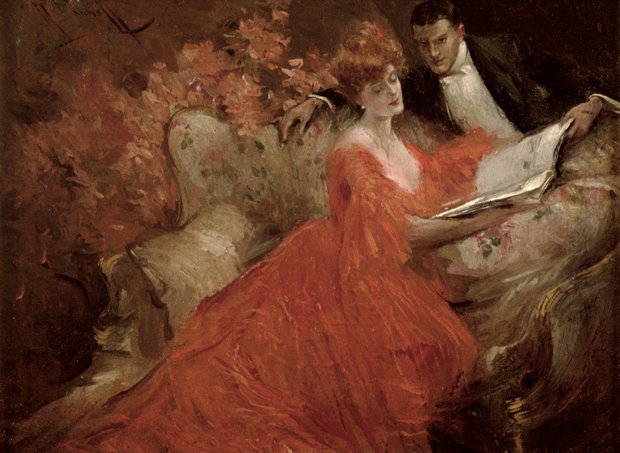 Flirt, 1910 autorstwa Reginald Pannett