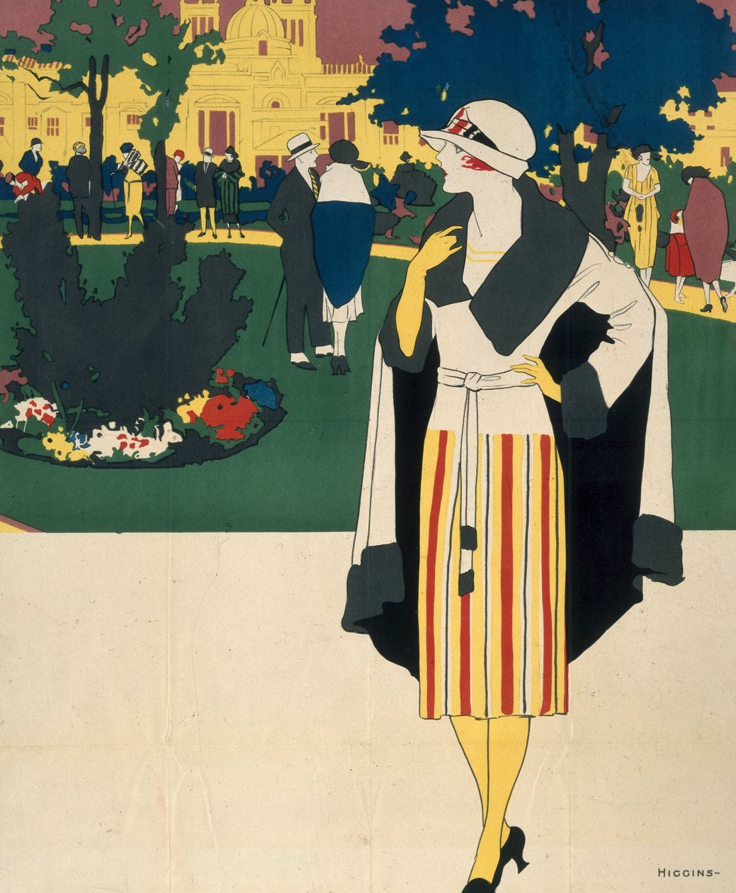 Przycięta wersja Harrogate, plakat LNER autorstwa Reginald Edward Higgins