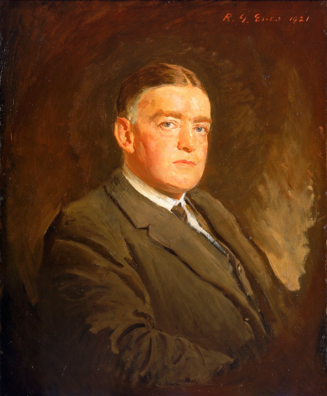 Sir Ernest Henry Shackleton (1874-1922) autorstwa Reginald Grenville Eves
