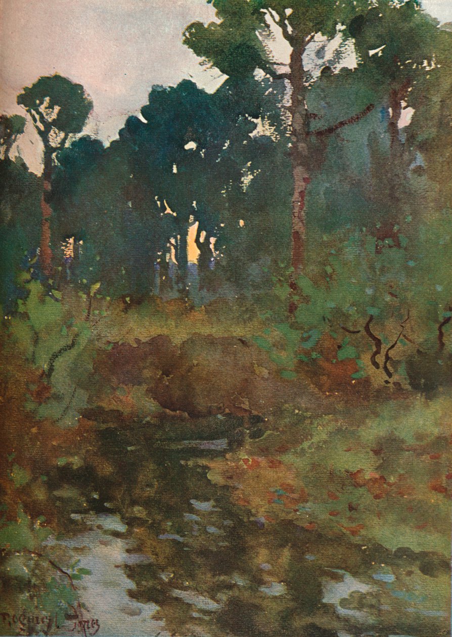Dekoracyjny Studium Krajobrazu, ok. 1903 1903-1904 autorstwa Reginald Jones