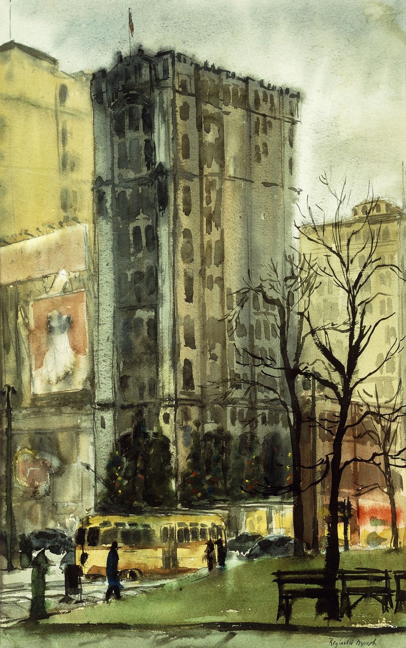 Deszczowy dzień w Nowym Jorku autorstwa Reginald Marsh