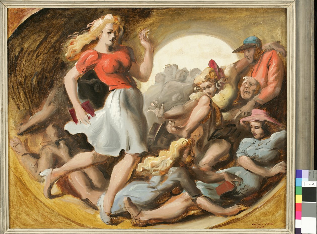 Beczka zabawy autorstwa Reginald Marsh