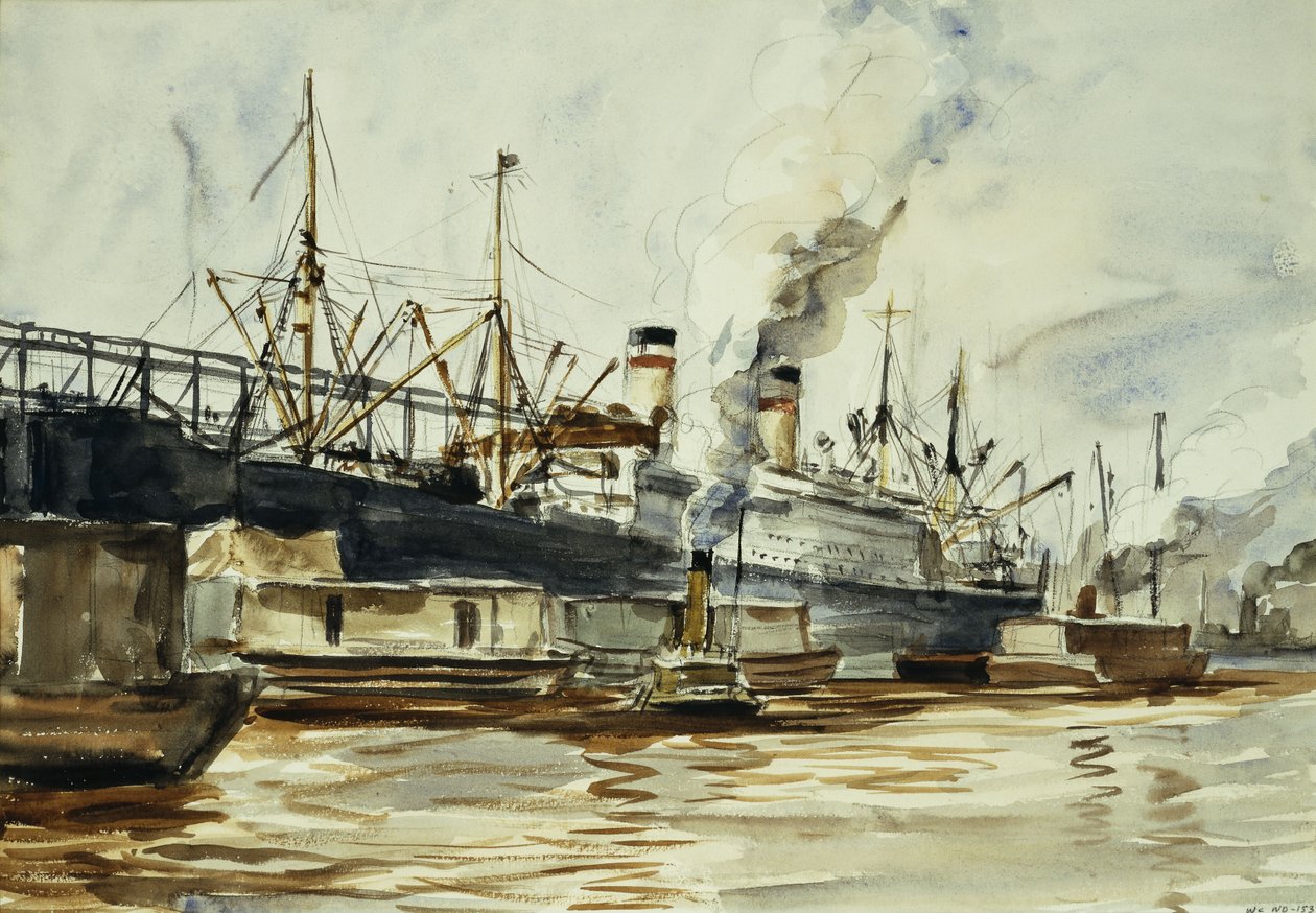 Scena w doku autorstwa Reginald Marsh