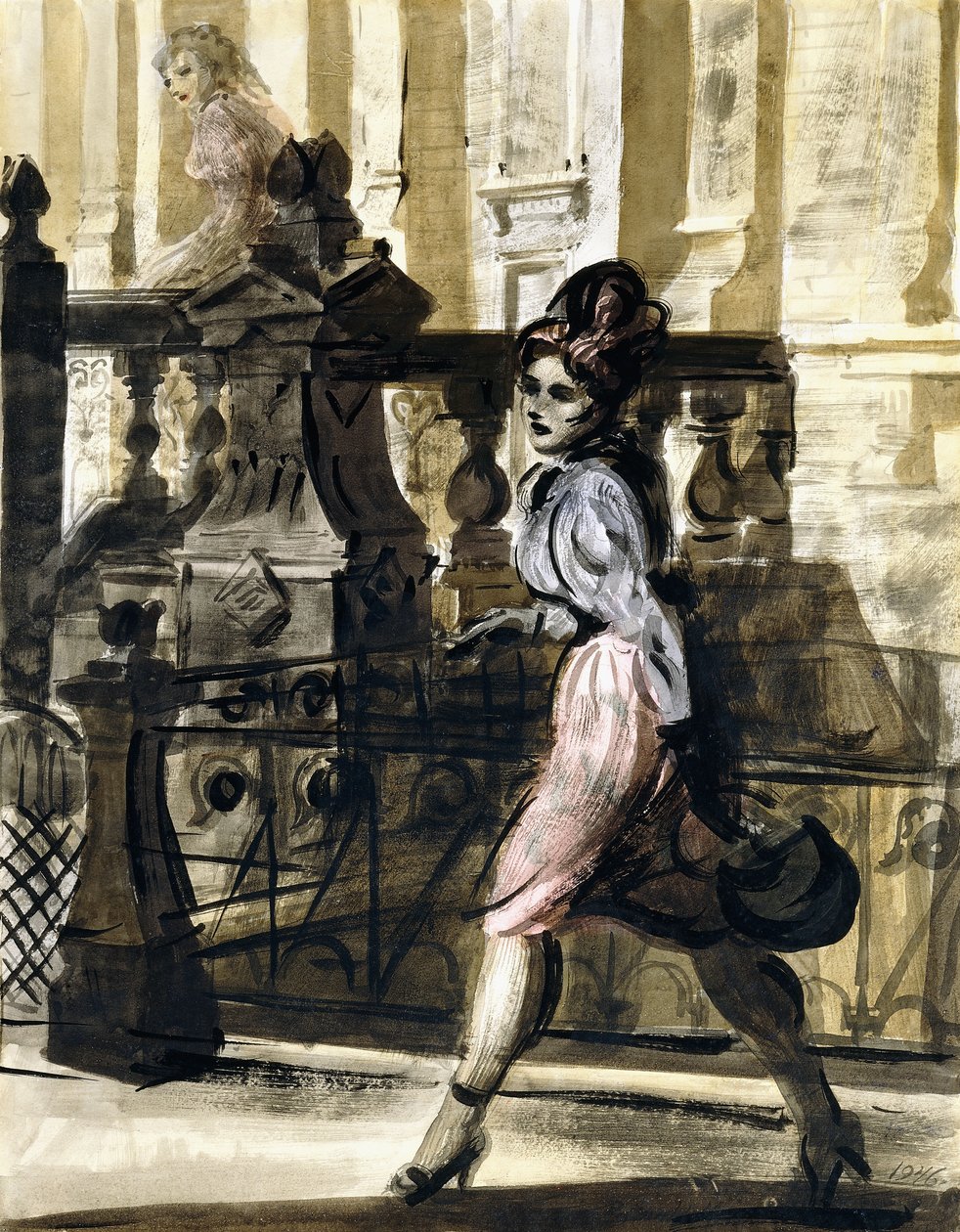 Spacer po centrum miasta autorstwa Reginald Marsh