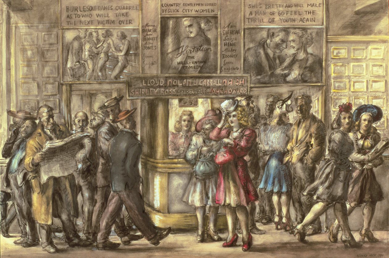 Harris Theatre, Nowy Jork autorstwa Reginald Marsh