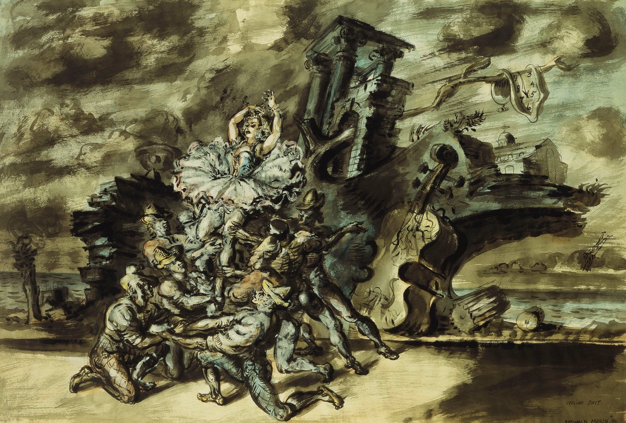 Apartament włoski autorstwa Reginald Marsh
