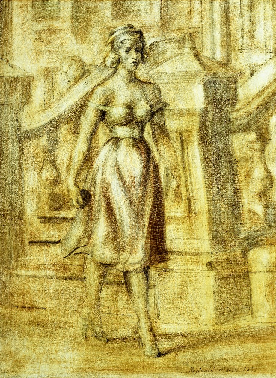Spacerująca dama: Podwójny obraz autorstwa Reginald Marsh