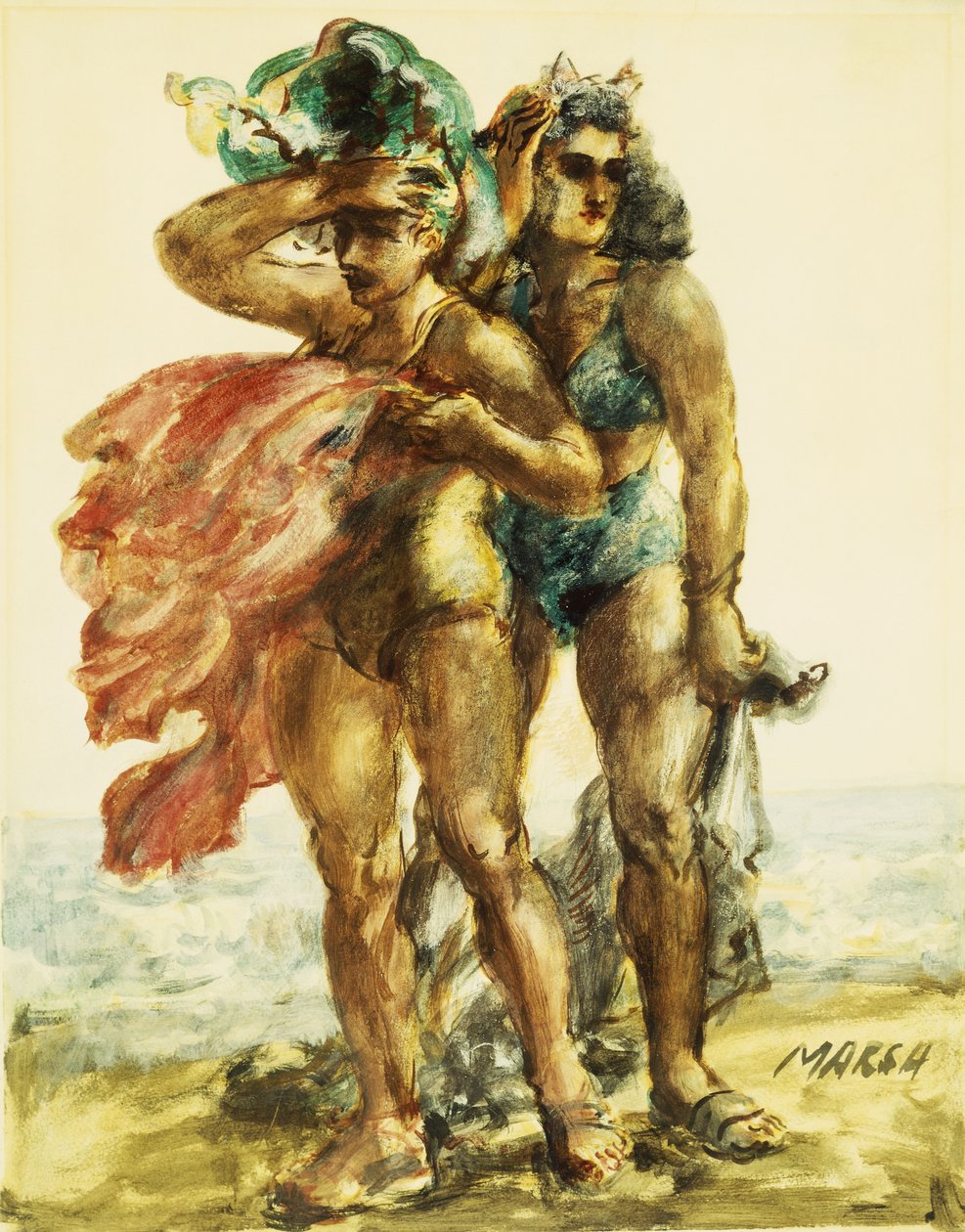 Muscle Woman autorstwa Reginald Marsh