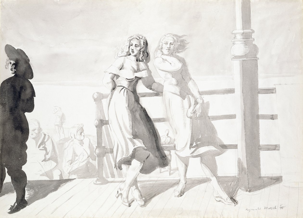 Na promenadzie autorstwa Reginald Marsh