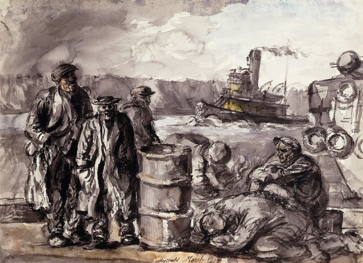 W dokach autorstwa Reginald Marsh