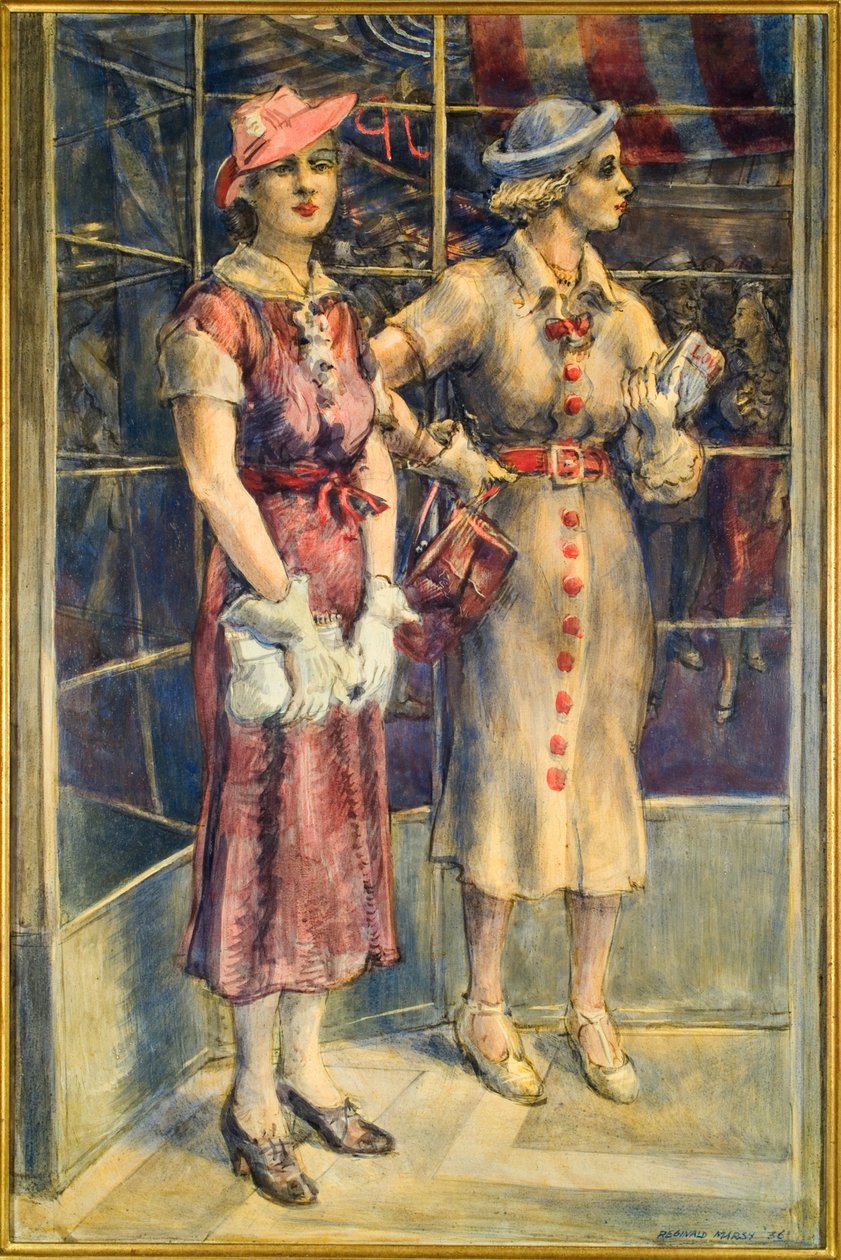 Czerwone przyciski autorstwa Reginald Marsh