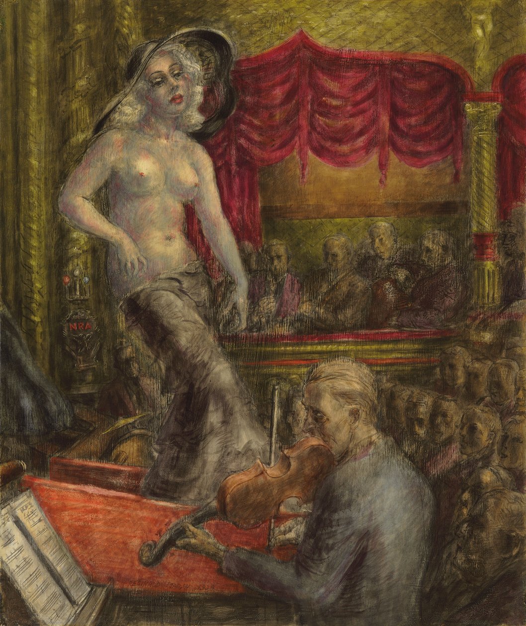 Płacą, by zobaczyć autorstwa Reginald Marsh