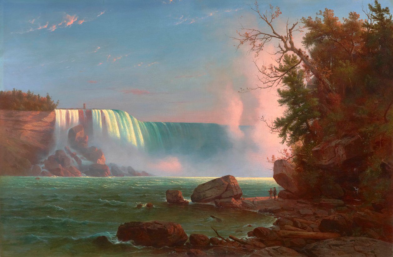 Wodospad Niagara 1855 (olej na płótnie) autorstwa Regis Francis Gignoux