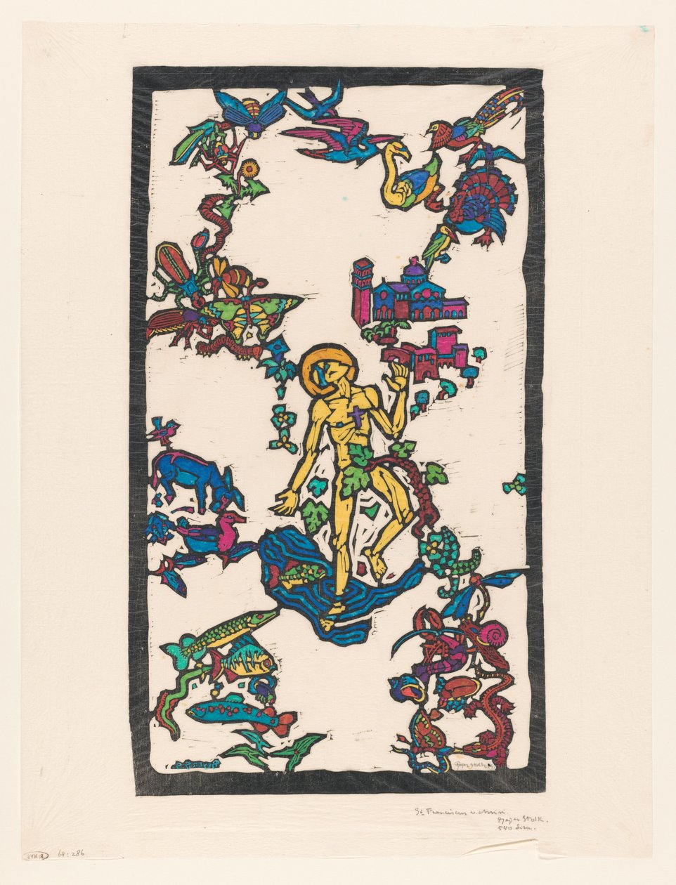 St. Franciscus v. Assisi (oryginalny tytuł na przedmiocie) autorstwa Reijer Stolk (signed by artist)