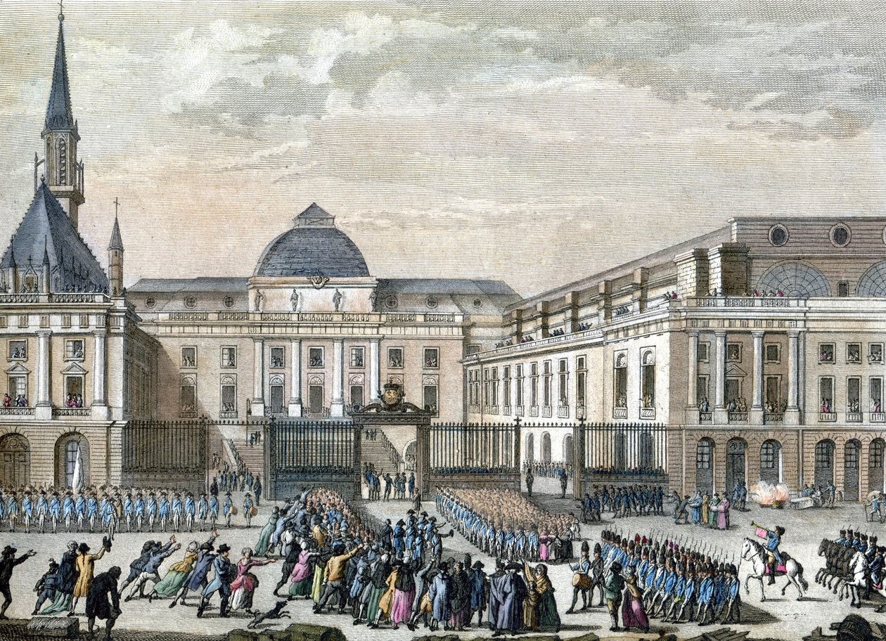 Bailly w paryskim parlamencie. 1794-1804 (rycina) autorstwa Reiner Vinkeles