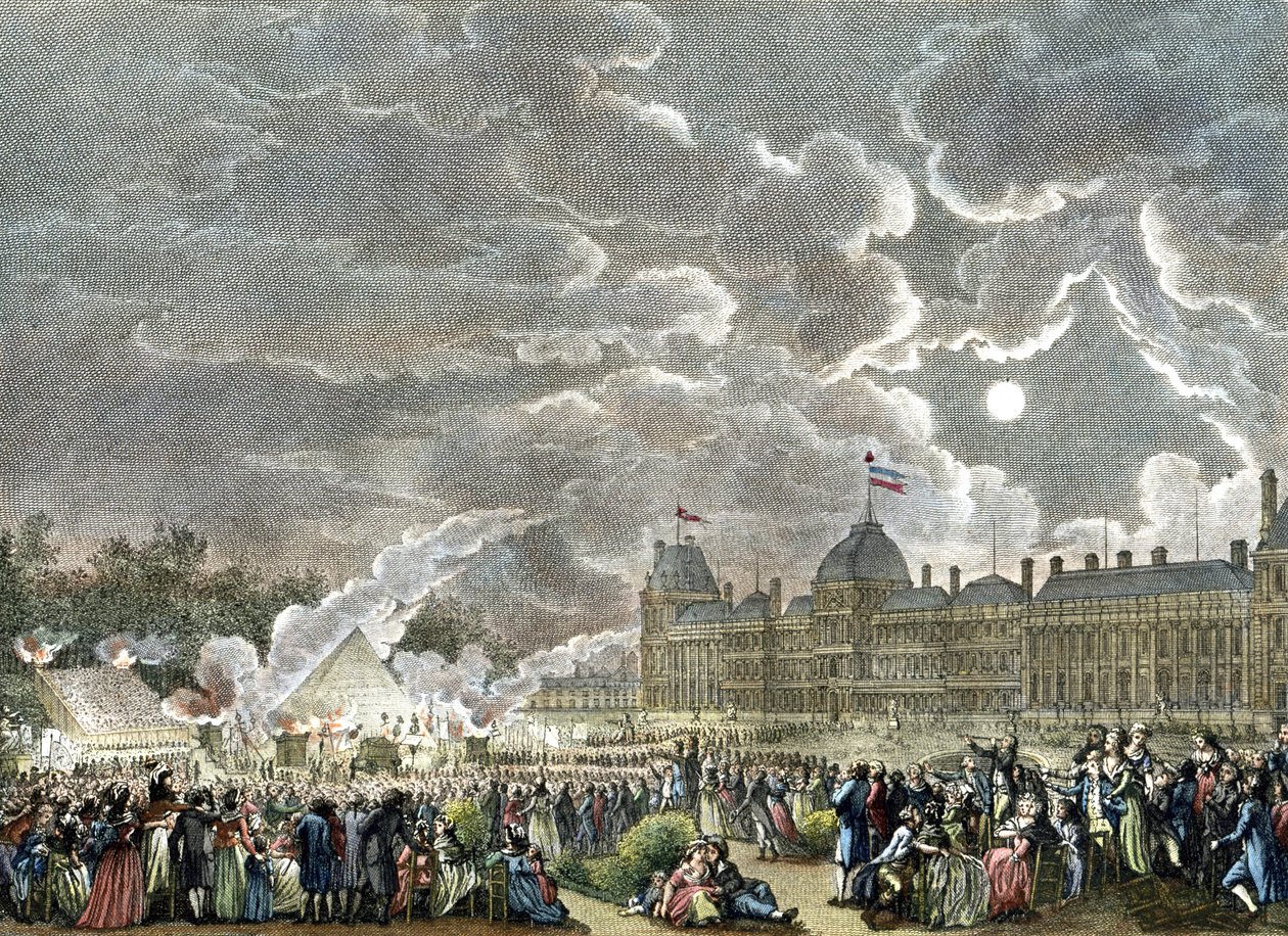 Uroczystość ku czci męczenników z 1792 r. 1794-1804 (rycina) autorstwa Reiner Vinkeles