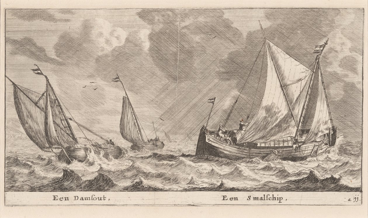 Damschuit i „Smalschip” autorstwa Reinier Nooms, called Zeeman