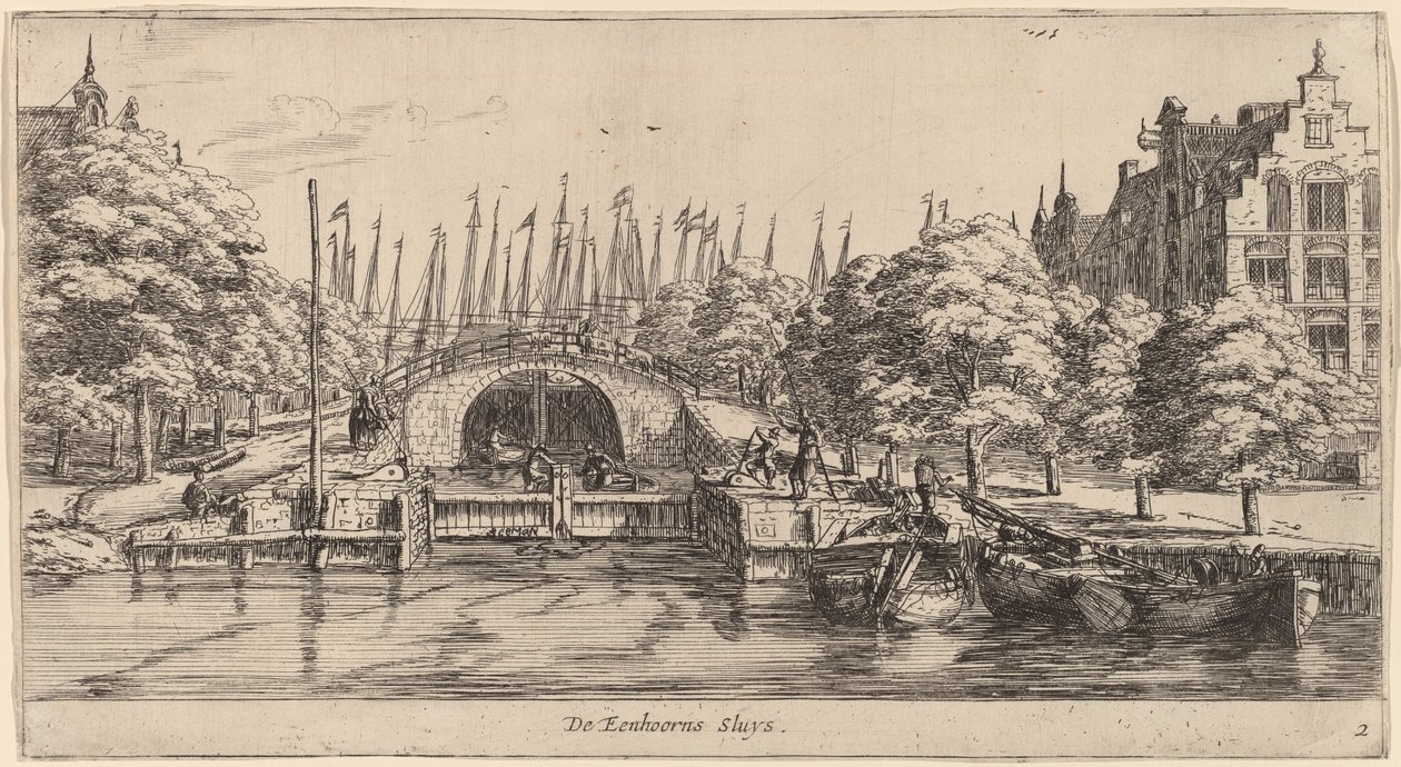 Śluza Jednorożców (Śluzy Jednorożców) autorstwa Reinier Nooms, called Zeeman