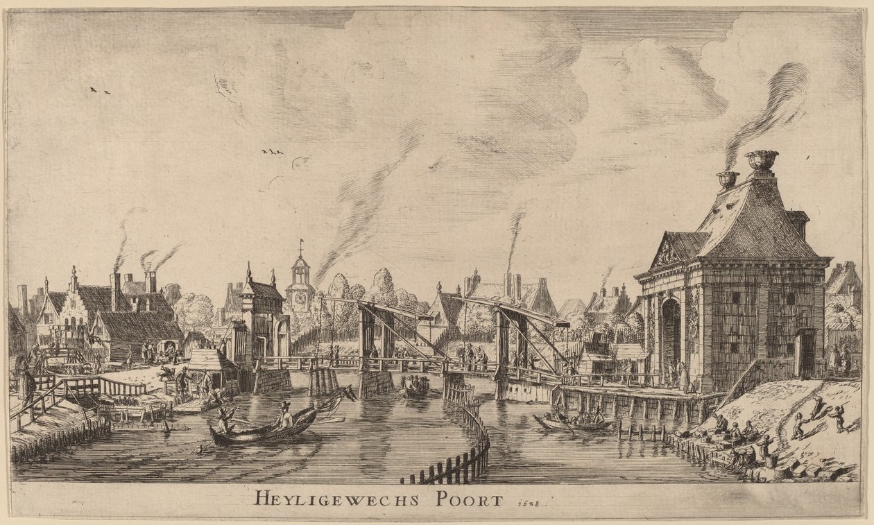 Brama Heiligeweg (brama Heylige Weghs) autorstwa Reinier Nooms, called Zeeman