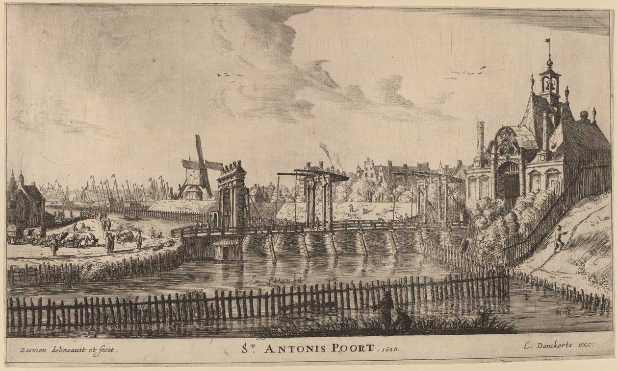 św. Brama Antonis (St. Antonis Poort) autorstwa Reinier Nooms, called Zeeman