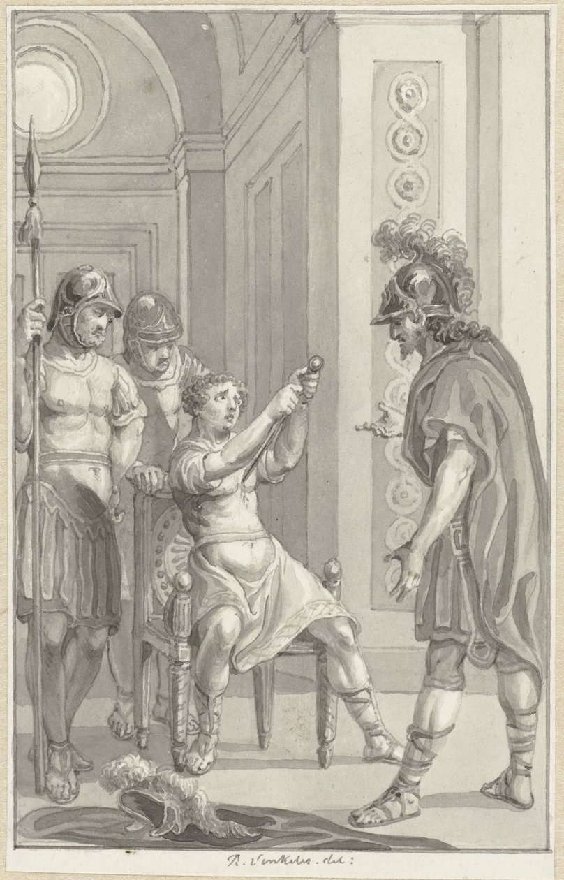 De dood van Gemellus autorstwa Reinier Vinkeles (I)