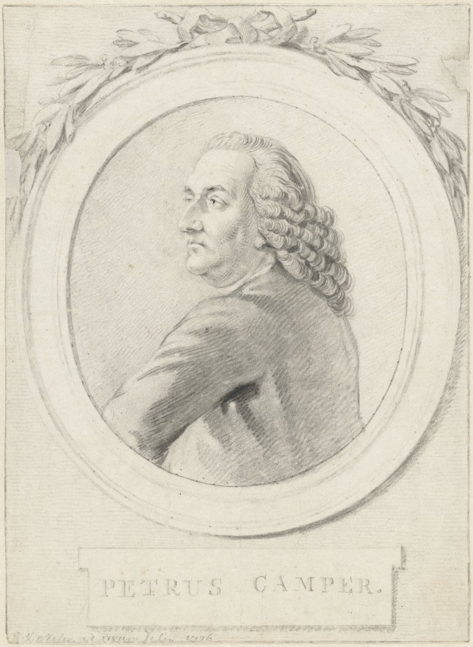 Portret profesora Petrusa Campera autorstwa Reinier Vinkeles (I)