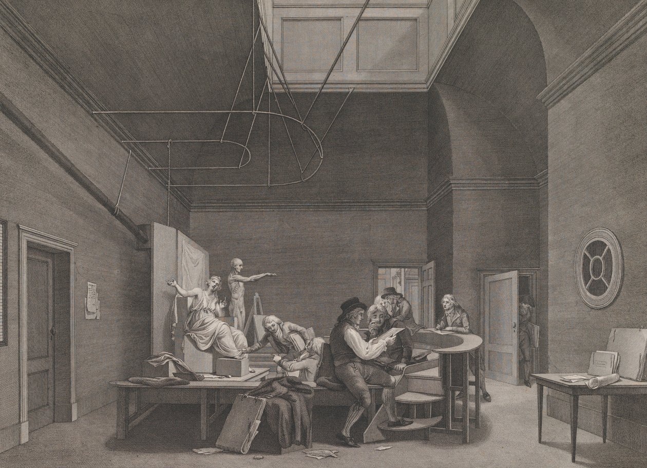 Akademia Rysunku przy Towarzystwie Felix Meritis w Amsterdamie, ca. 1800. autorstwa Reinier Vinkeles
