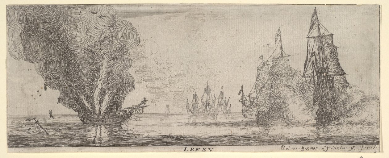 Le Feu, z Żywioły, XVII wiek. autorstwa Reinier Zeeman