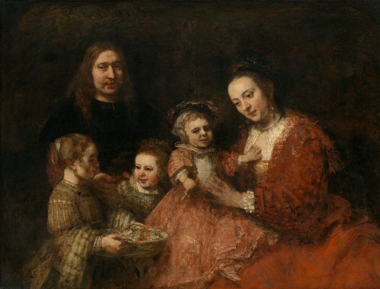 Portret rodzinny autorstwa Rembrandt van Rijn