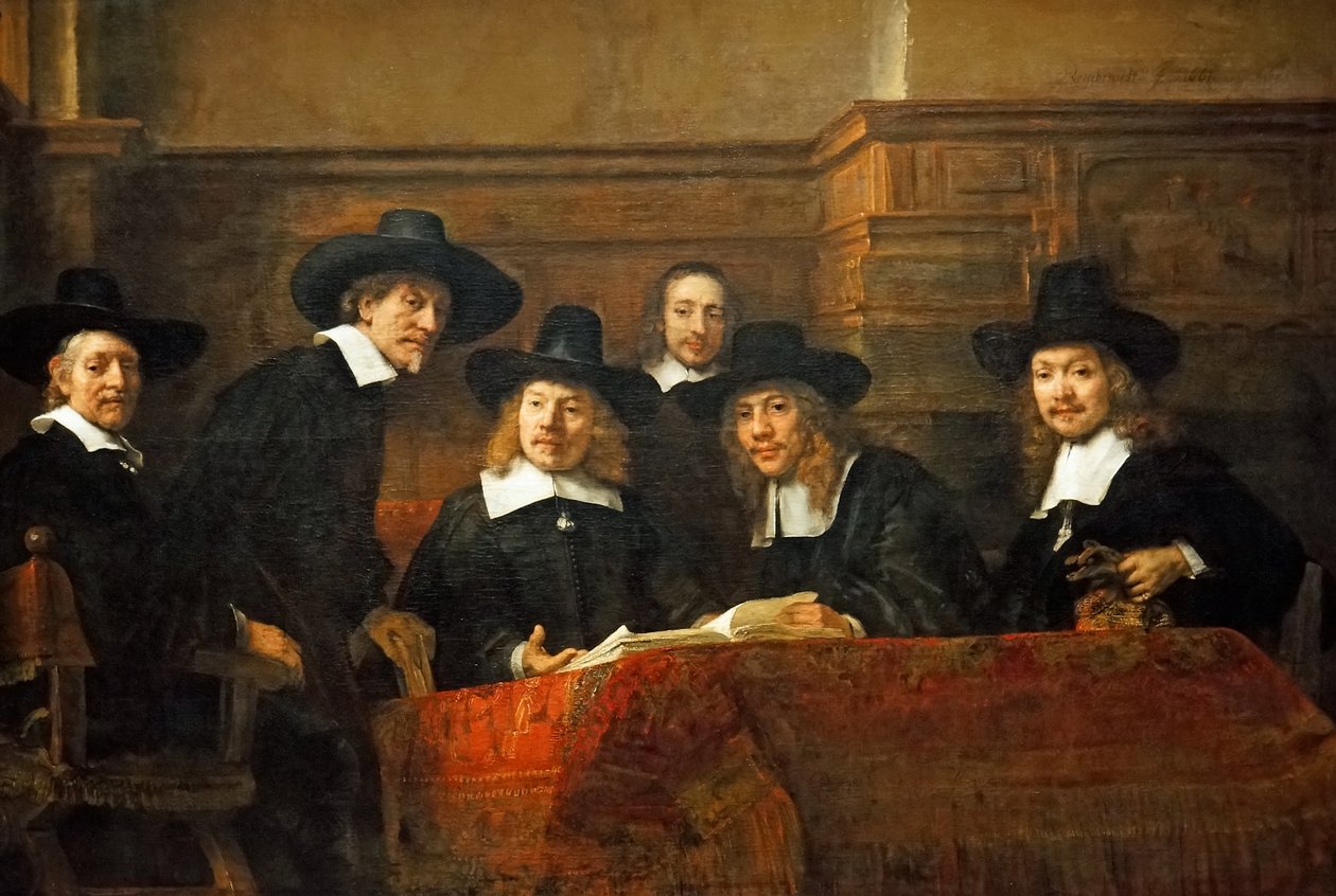 Syndycy autorstwa Rembrandt van Rijn