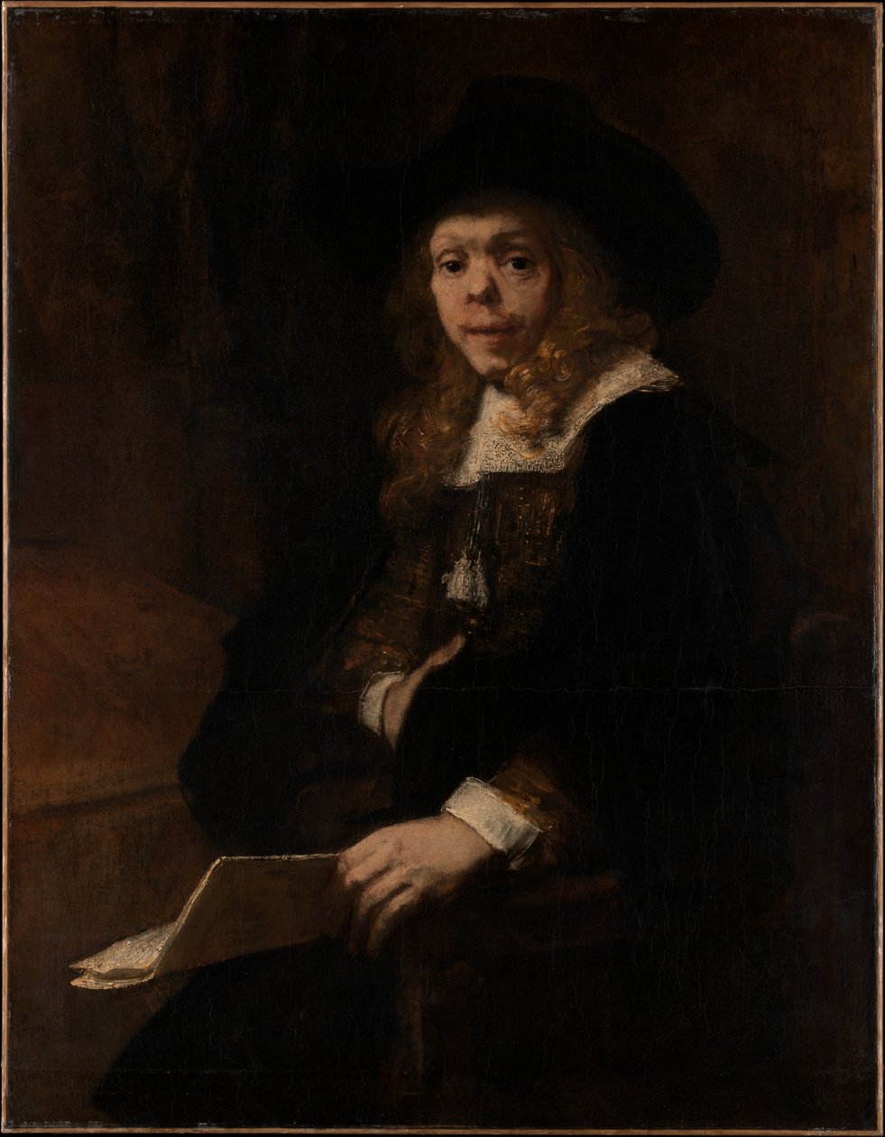 Portret Gerarda de Lairesse, 1665-67 autorstwa Rembrandt van Rijn