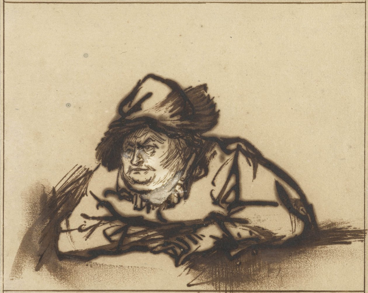 Portret aktora Willema Bartholsza Ruytera, ok. 1638 autorstwa Rembrandt van Rijn