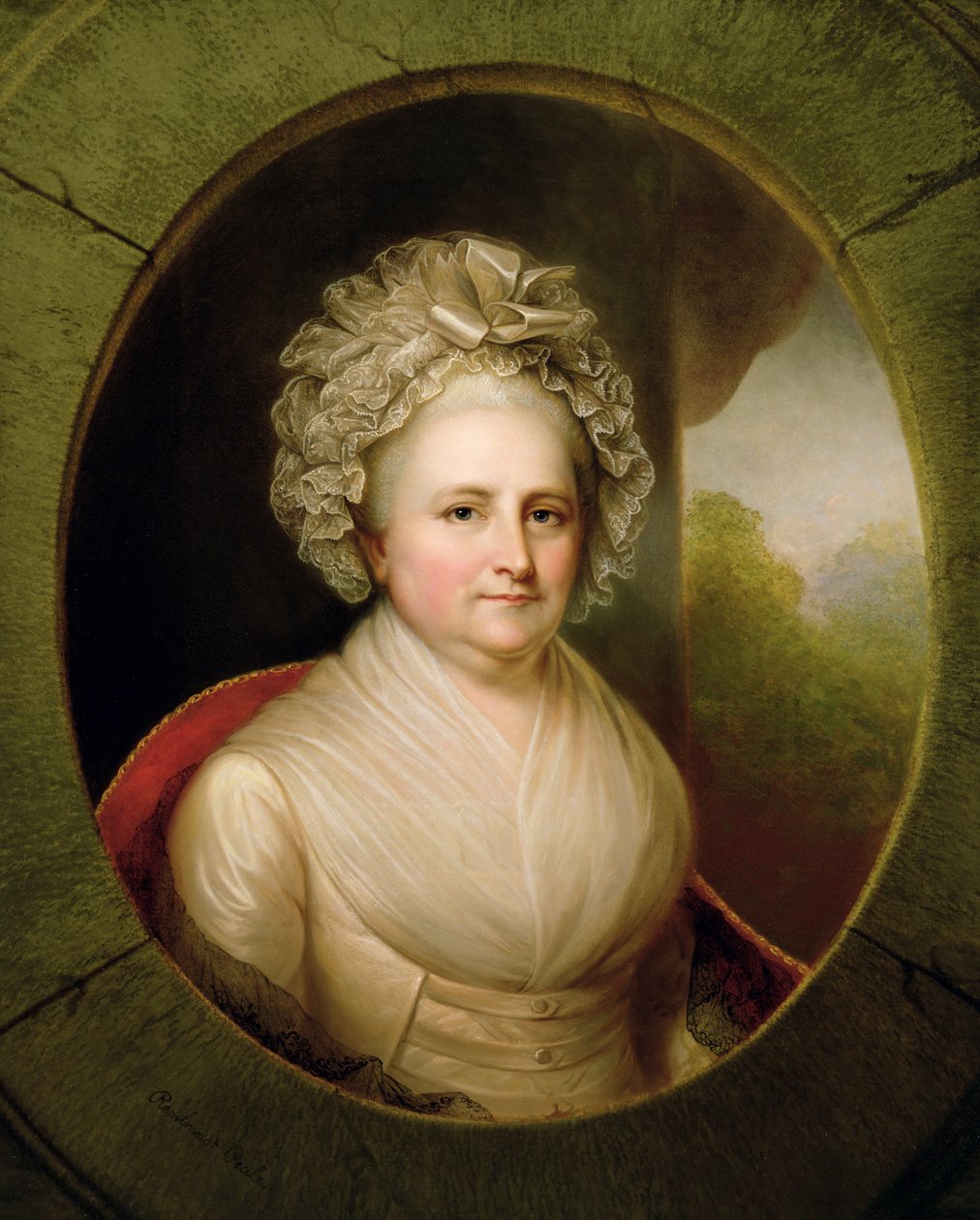 Portret Marthy Washington (patrz 153883) autorstwa Rembrandt Peale