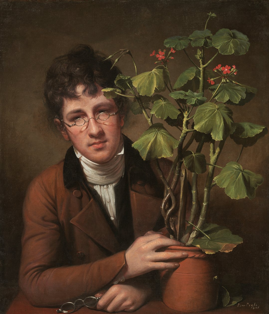 Rubens Peale z Geranium autorstwa Rembrandt Peale