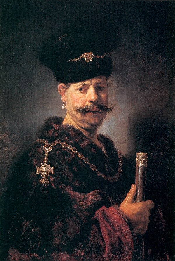 Polski szlachcic autorstwa Rembrandt van Rijn