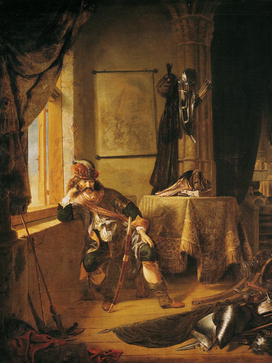Wojownik w myślach autorstwa Rembrandt van Rijn