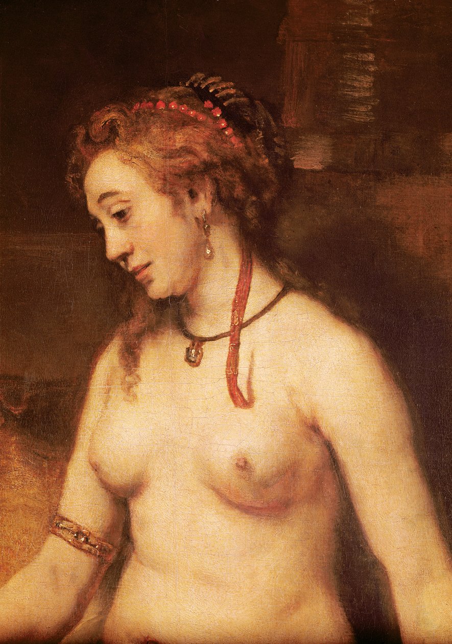 Kąpiel Batszeba, 1654 (detal 44593) autorstwa Rembrandt van Rijn