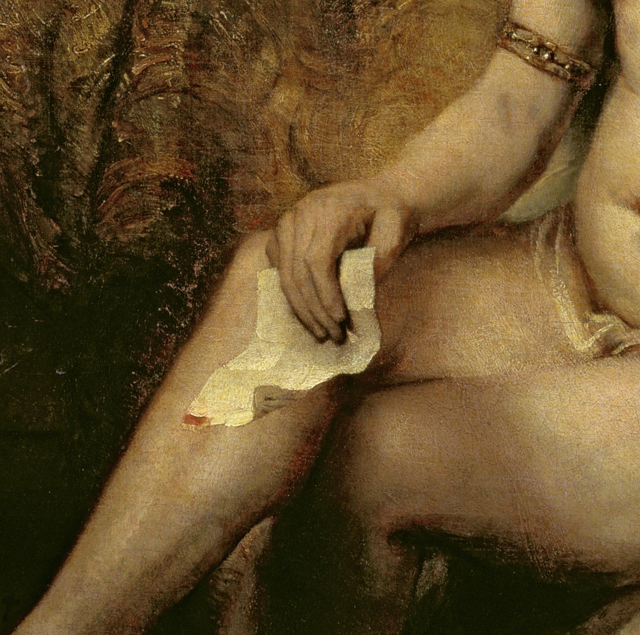 Kąpiel Batszeba, 1654 (detal 44593) autorstwa Rembrandt van Rijn
